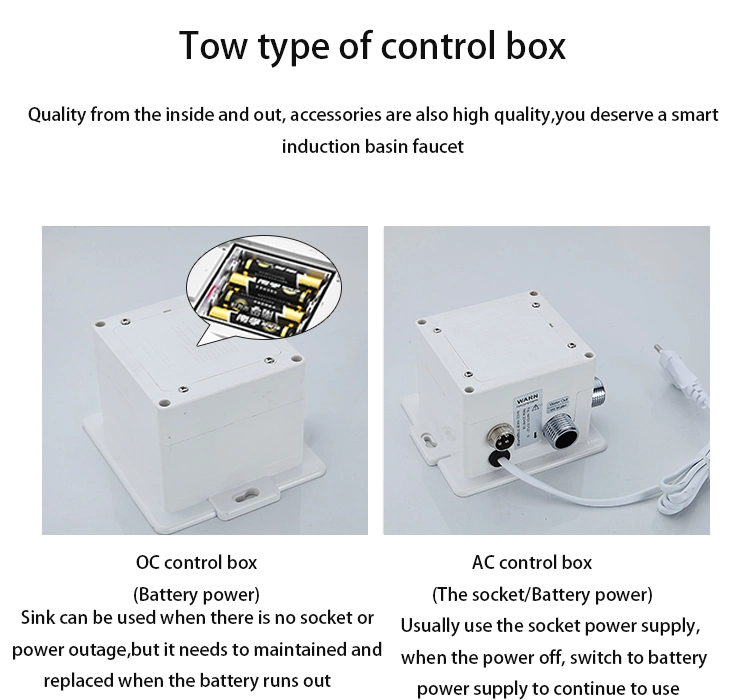 AC/DC Automatic Intelligent Smart Sense Bathroom Mixer Sensor Tap