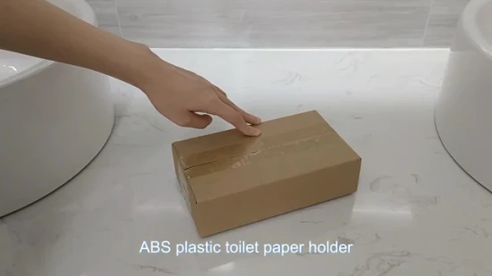 Saige Toilettenpapierhalter aus ABS-Kunststoff zur Wandmontage, Toilettenpapierhalter mit Telefonablage