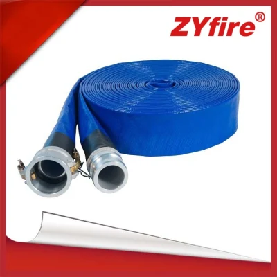 Zyfire 4/5/6/8/10 Zoll flexibler PVC-Duschschlauch, flach auf dem Bauernhof, Bewässerung, Wasserpumpe, Abflussschlauch