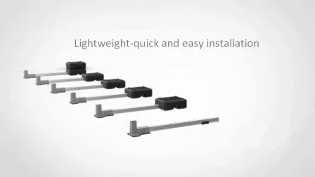 Flachdach-Sicherheitsgeländer mit Gegengewicht